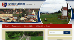 Desktop Screenshot of hutisko-solanec.eu